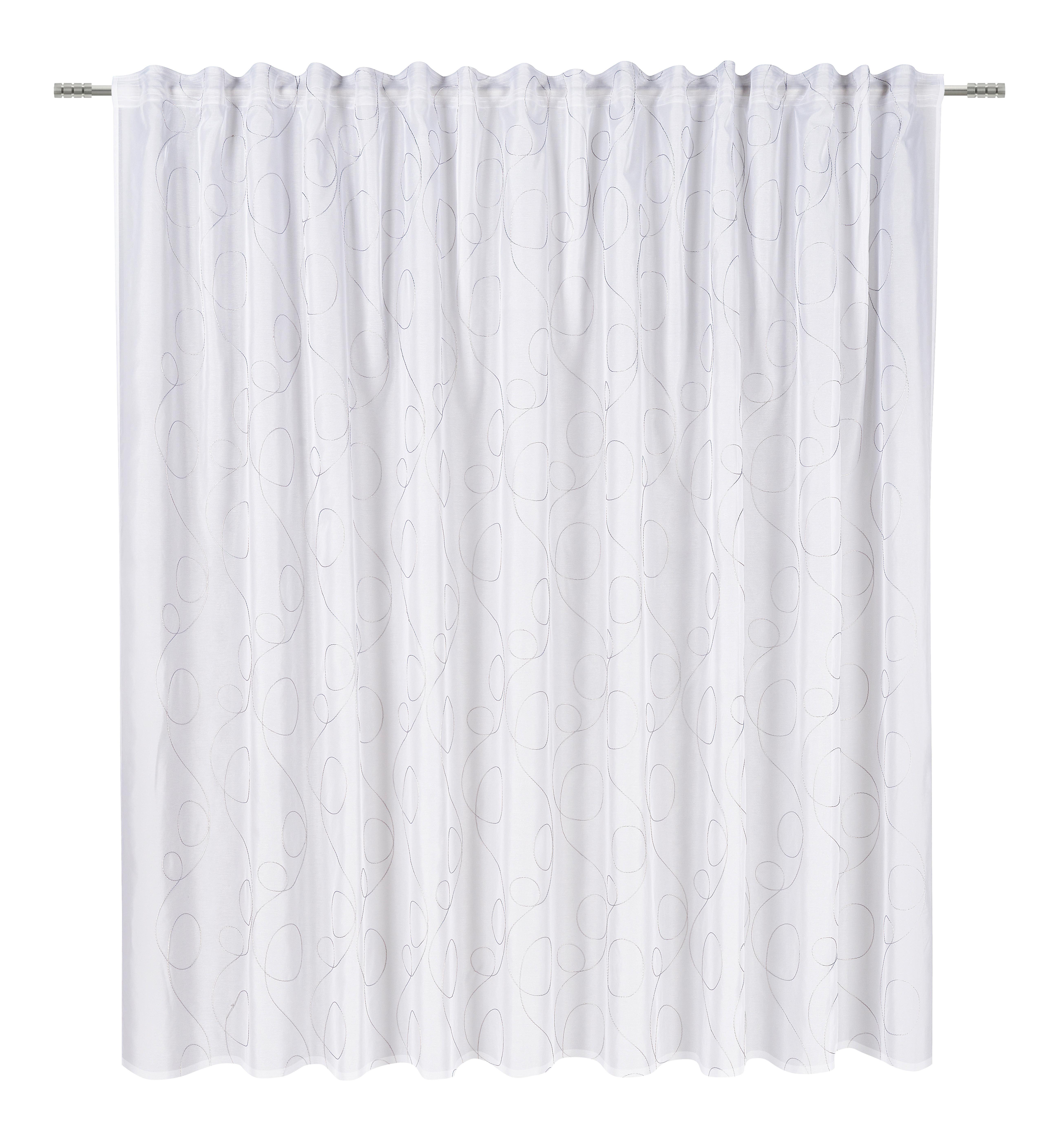 Fertigstore Marion Store in Anthrazit/Weiß ca. 175x300cm - Anthrazit/Weiß, MODERN, Textil (300/175cm) - Modern Living