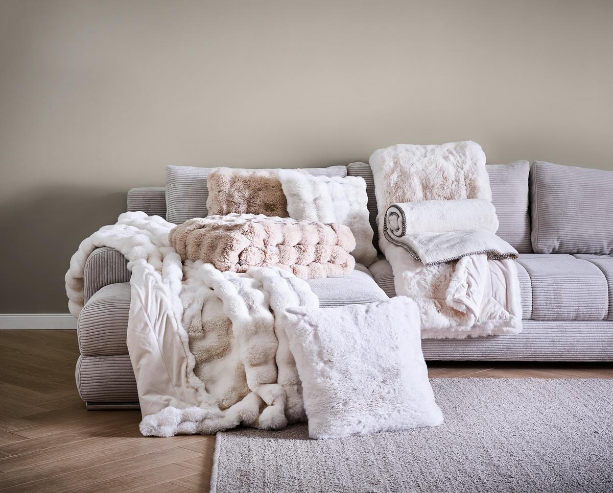 KOC FUTRZANY SECCO - biały, Basics, tkanina (150/200cm) - Dieter Knoll