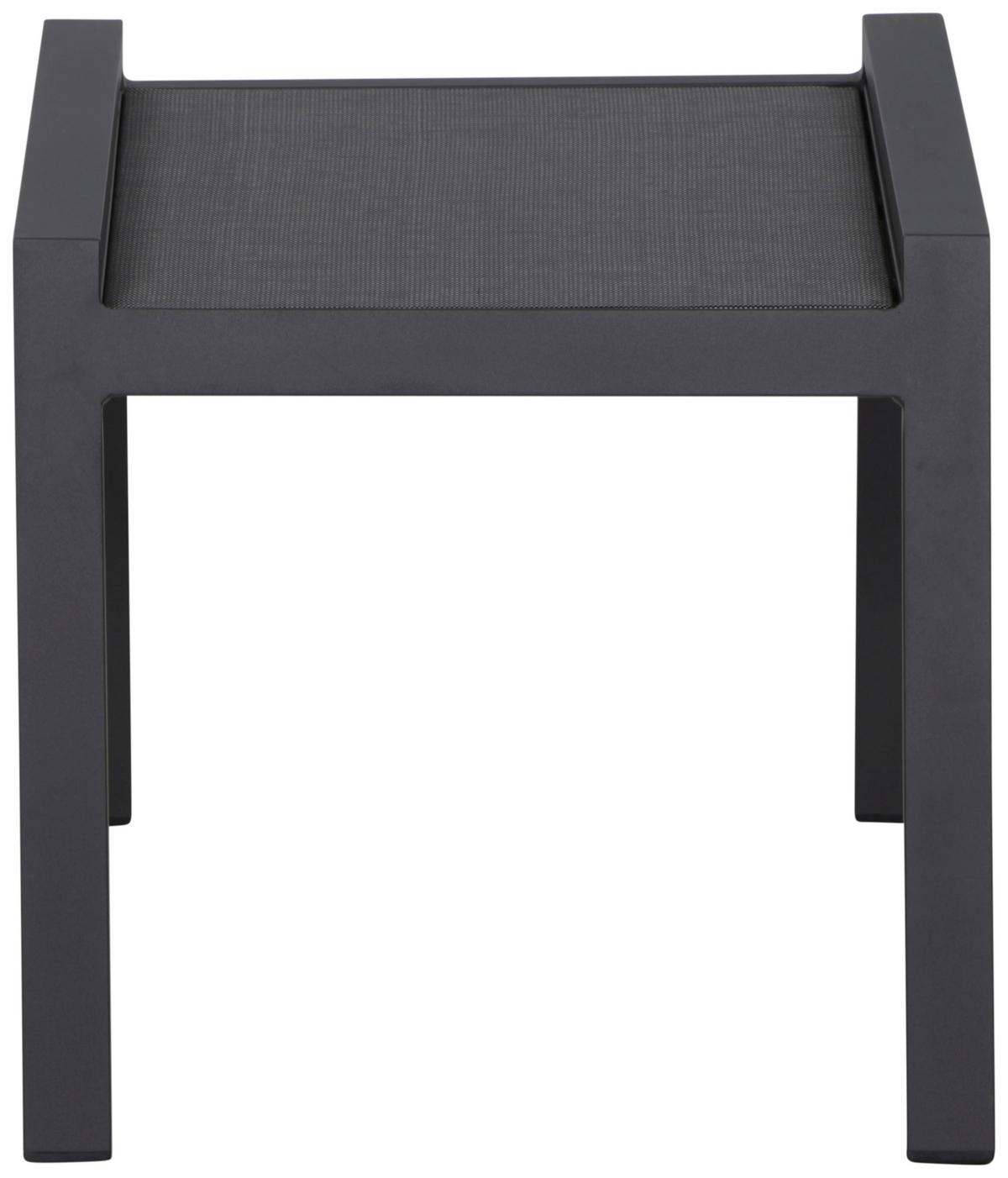 Gartenhocker Savona ca. 58x46,5x50 cm Anthrazit - Anthrazit, MODERN, Kunststoff/Metall (58/46,5/50cm) - Siena Garden