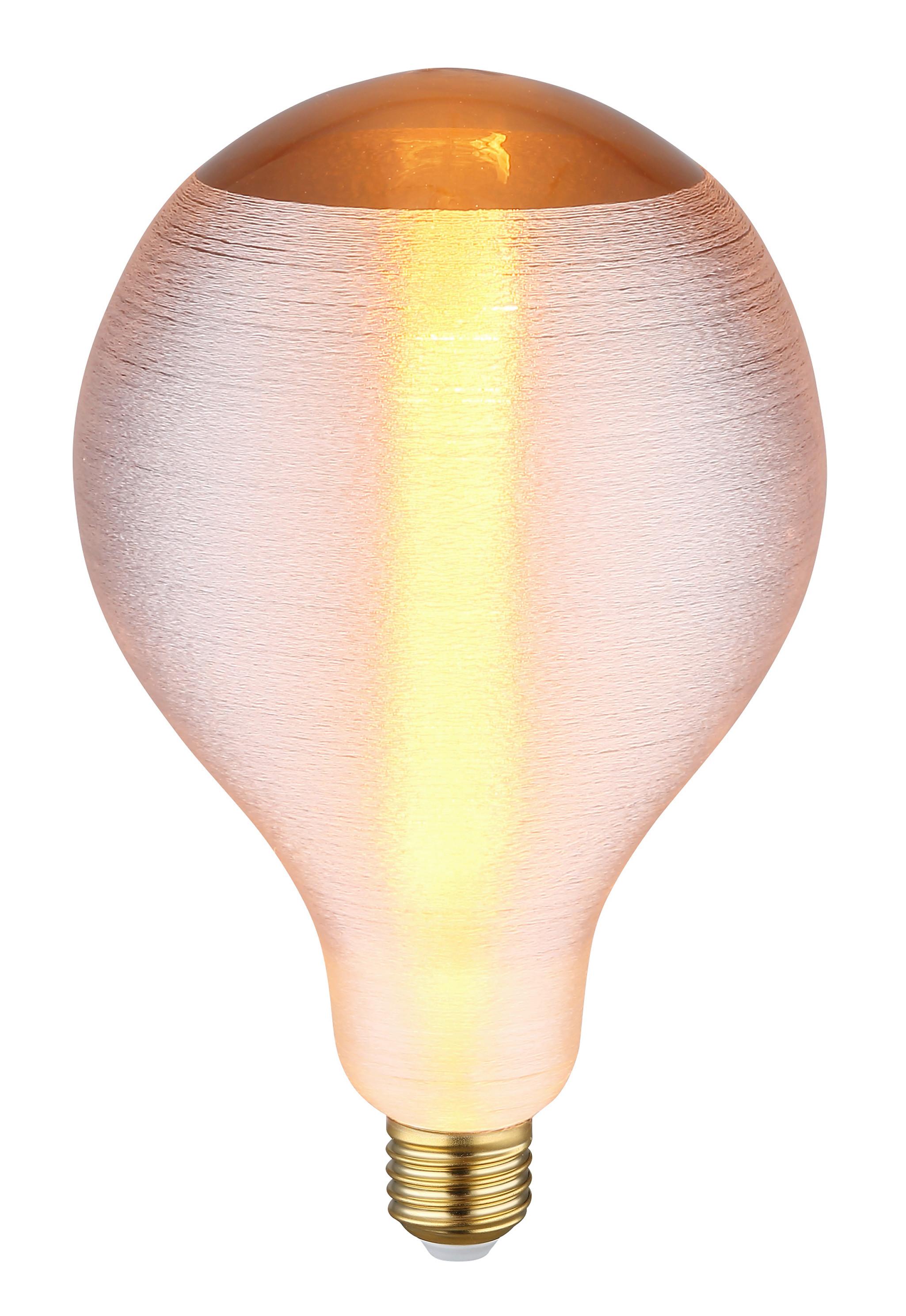 Led Žarulja 11537s - siva/boje mjeda, Design, staklo/metal (13/21cm) - Globo