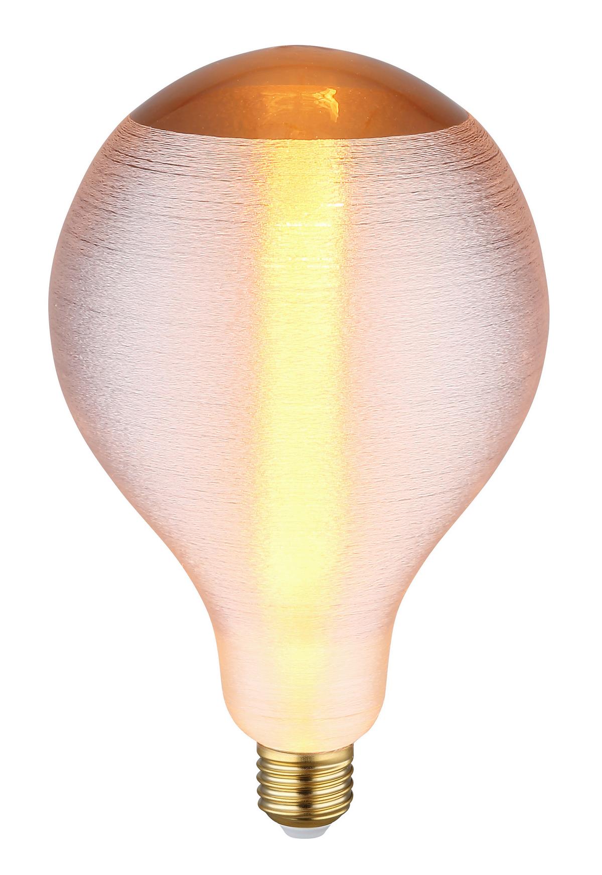 Led Žarulja 11537s - siva/boje mjeda, Design, staklo/metal (13/21cm) - Globo