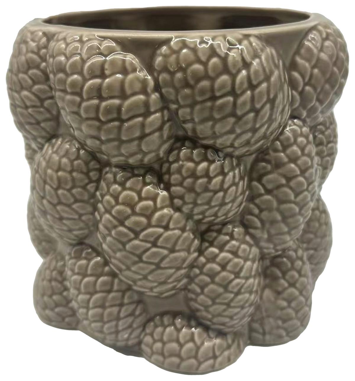 Vase Pinecone Braun - Braun, KONVENTIONELL, Keramik (18/15,5/17,5cm) - Mömax