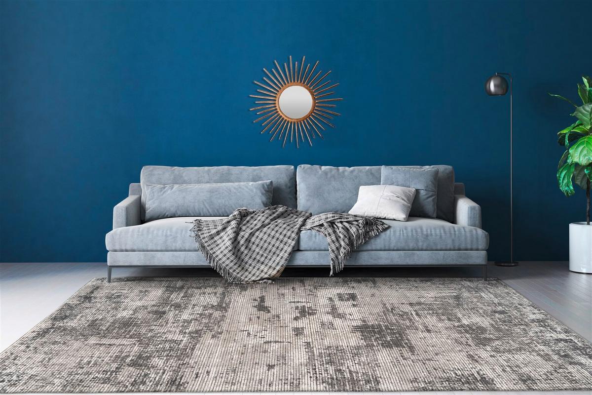 TEPPICH SINAI 325 ANTHRAZIT - Anthrazit, Konventionell, Textil (80/150cm) - Kayoom