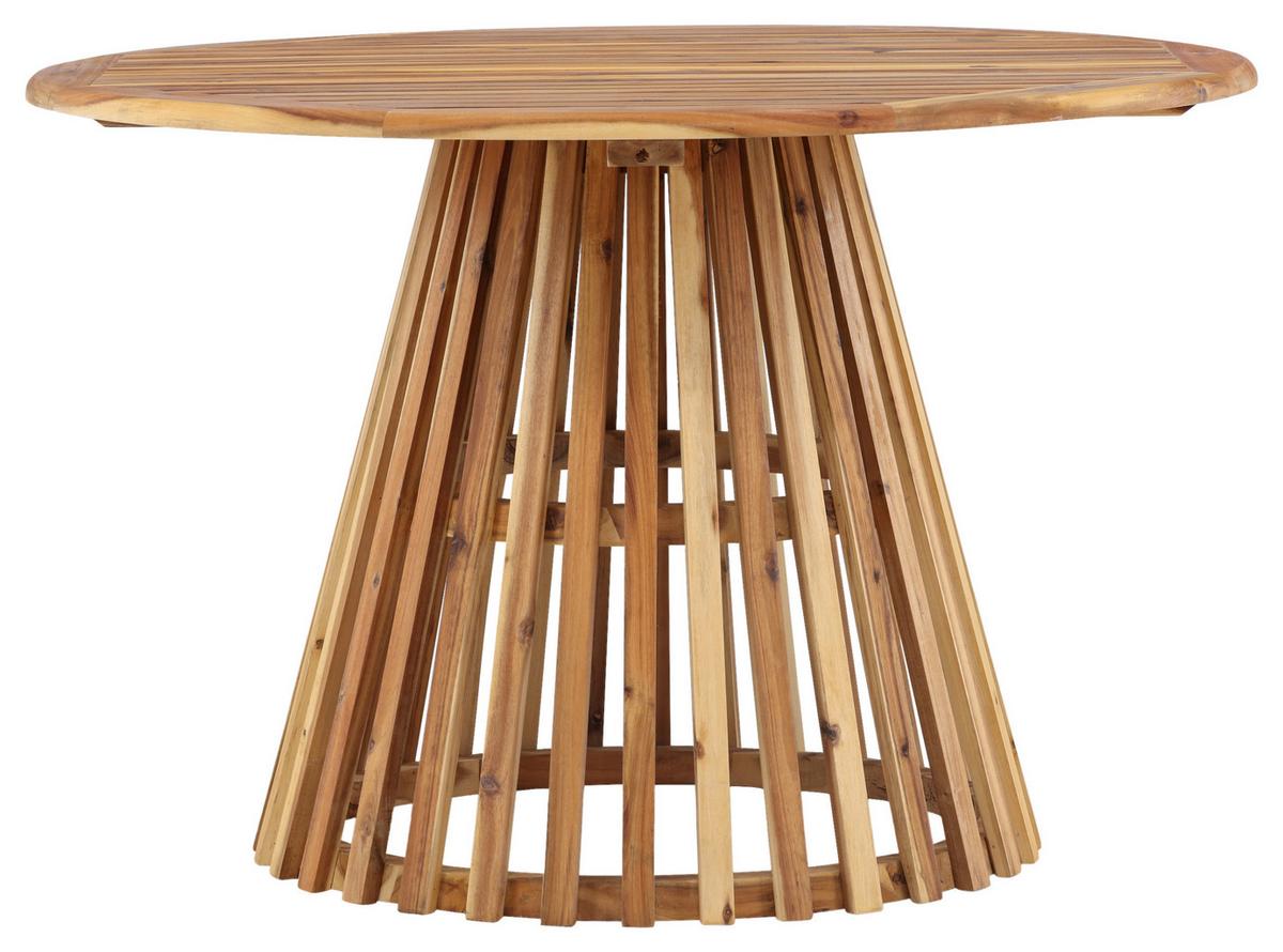 Gartentisch Lumpur ca. 120x120x75 cm Akazie - Akaziefarben, KONVENTIONELL, Holz (120/120/75cm) - Gardenson