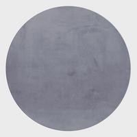 Hochflorteppich Pouffy Grau Ø ca. 200cm - Grau, Basics, Textil (200/200cm)