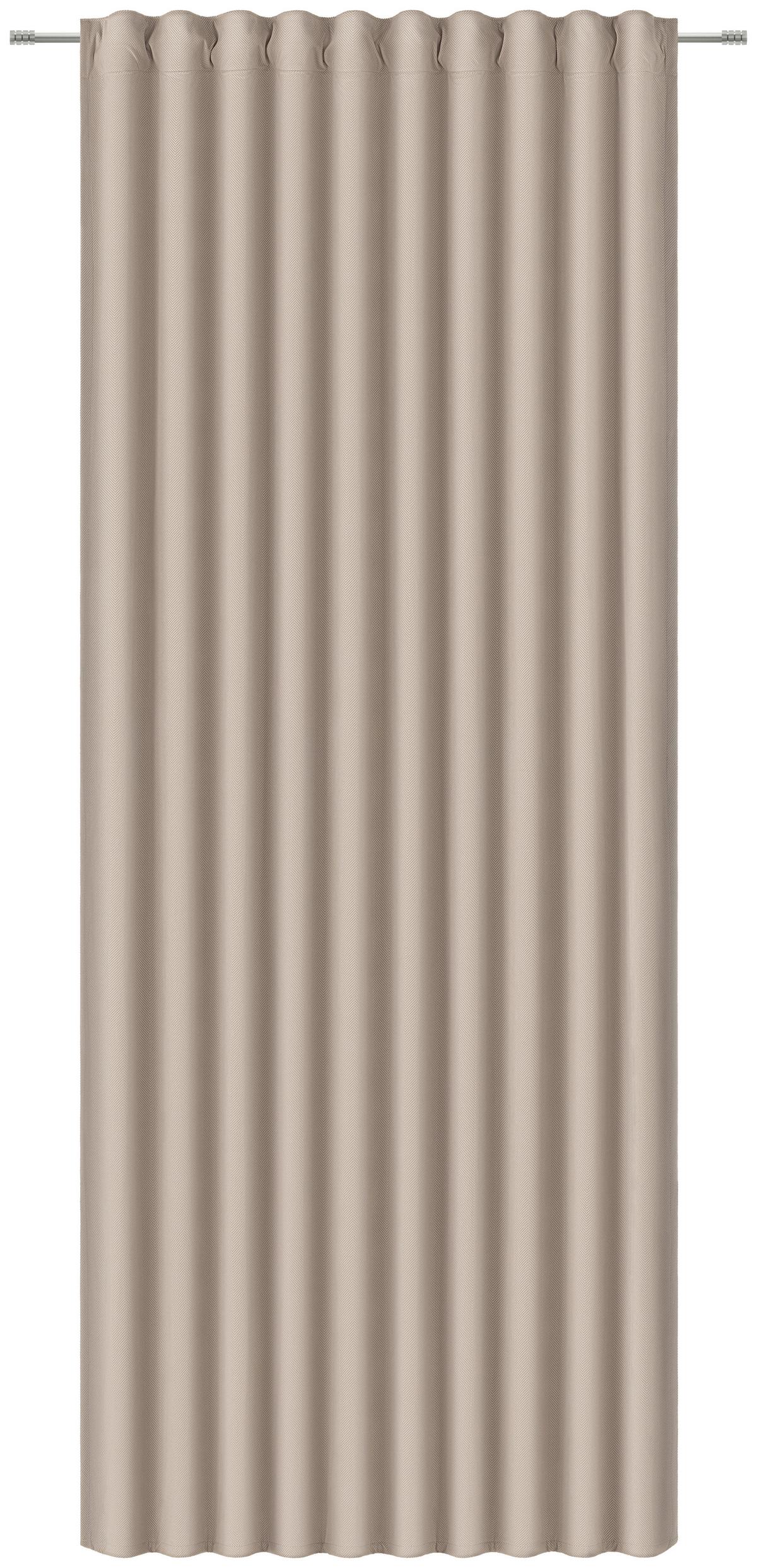 ZASŁONA GOTOWA MALU - taupe, Konventionell, tkanina (140/245cm) - Esposa