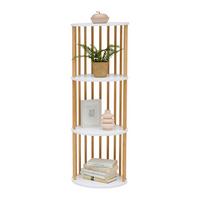 Polc Zora - natúr színű/fehér, Modern, faalapú anyag/természetes anyagok (40/114cm) - Mömax