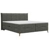 Boxbett Veloria Anthrazit ca. 180x200cm - Anthrazit/Schwarz, KONVENTIONELL, Textil/Metall (180/200cm) - Based