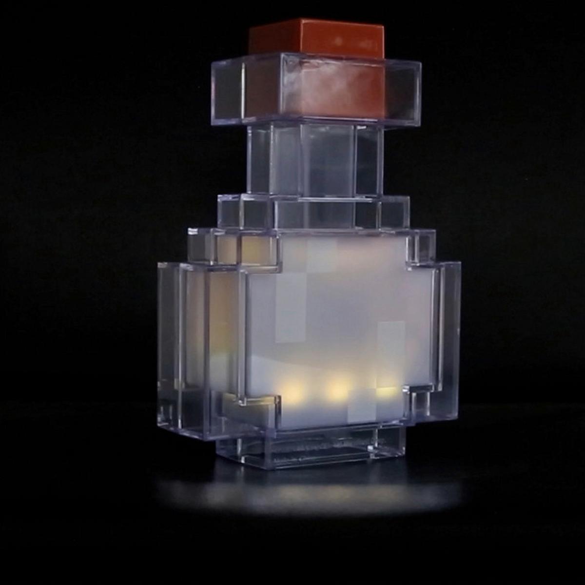 Okrasna Led-svetilka Minecraft - modra/prosojno, Trend, umetna masa (18/13/6cm) - Minecraft
