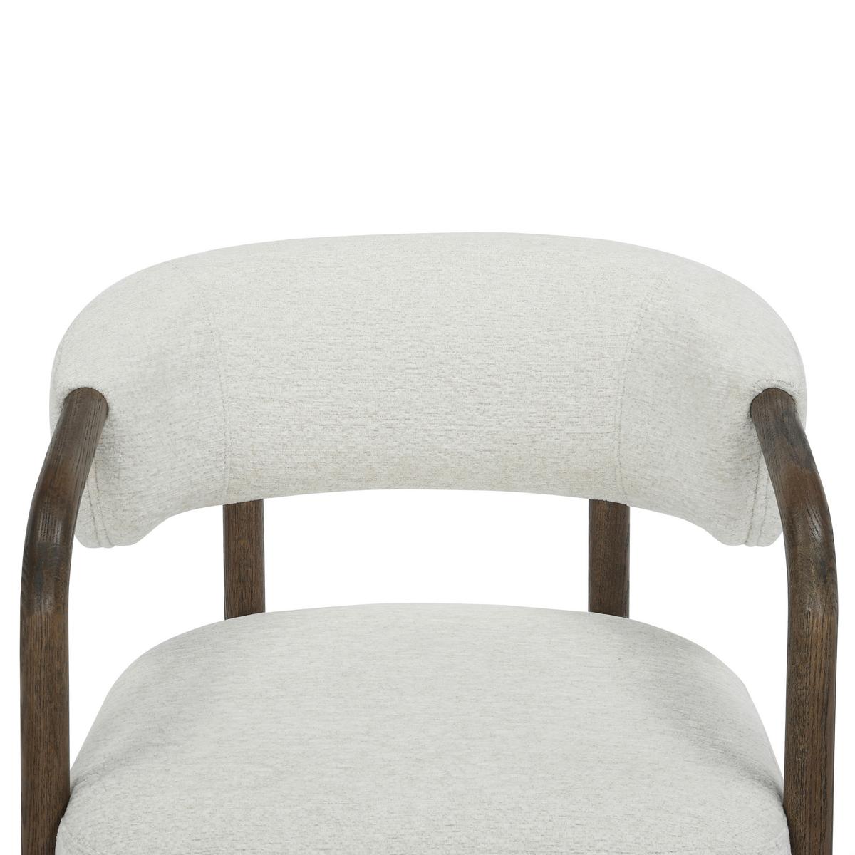 Tv Fotelja Colette - bijela/crno-smeđa, Moderno, drvo/tekstil (64/75/70cm) - Mömax