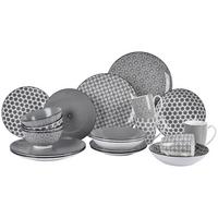 Étkészlet Shiva - fekete/fehér, Lifestyle, kerámia - Premium Living