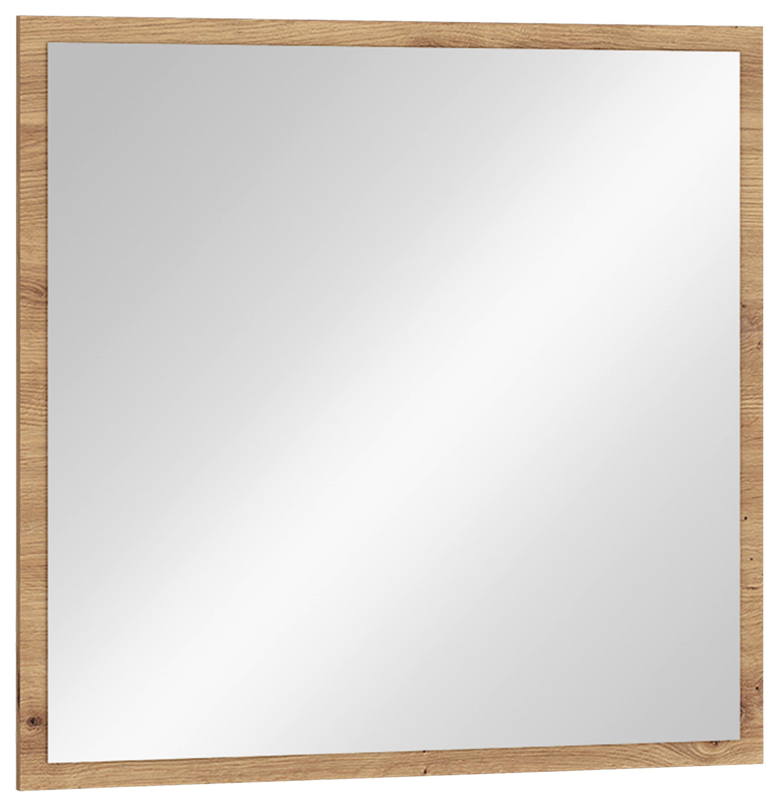 Ogledalo Caneva - hrast artisan, Osnovno, pločasti materijal (80/80/1,6cm) - Modern Living