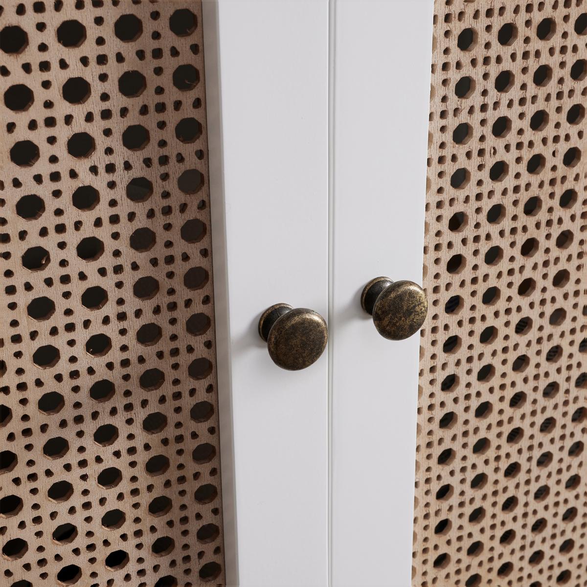 Omarica Za Pod Umivalnik Lisa, Bela, Naravna - bela/naravne barve, Moderno, kovina/umetna masa (60/59/30cm) - Bessagi Home