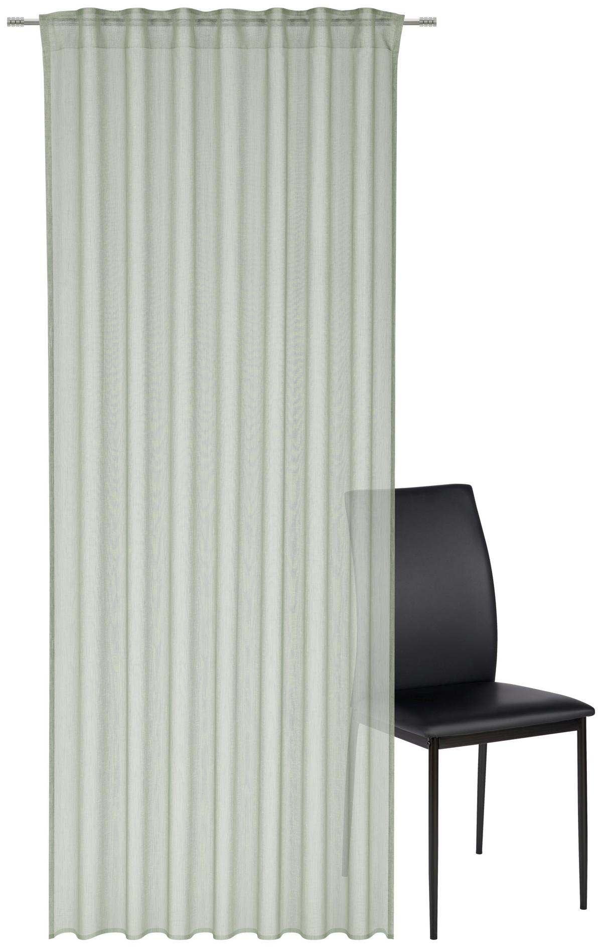 ZASŁONA GOTOWA ALINA - zielony, Basics, tkanina (140/245cm) - Esposa