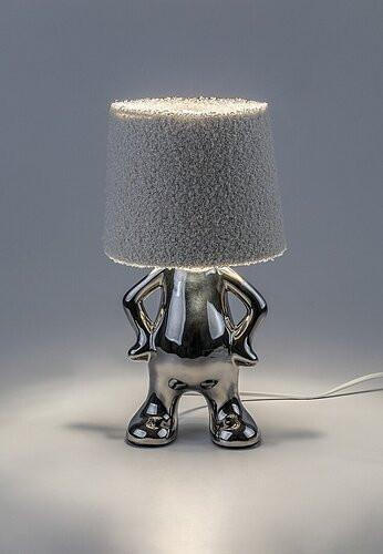 Led Asztali Lámpa Smurfy 74216 - fehér, kerámia