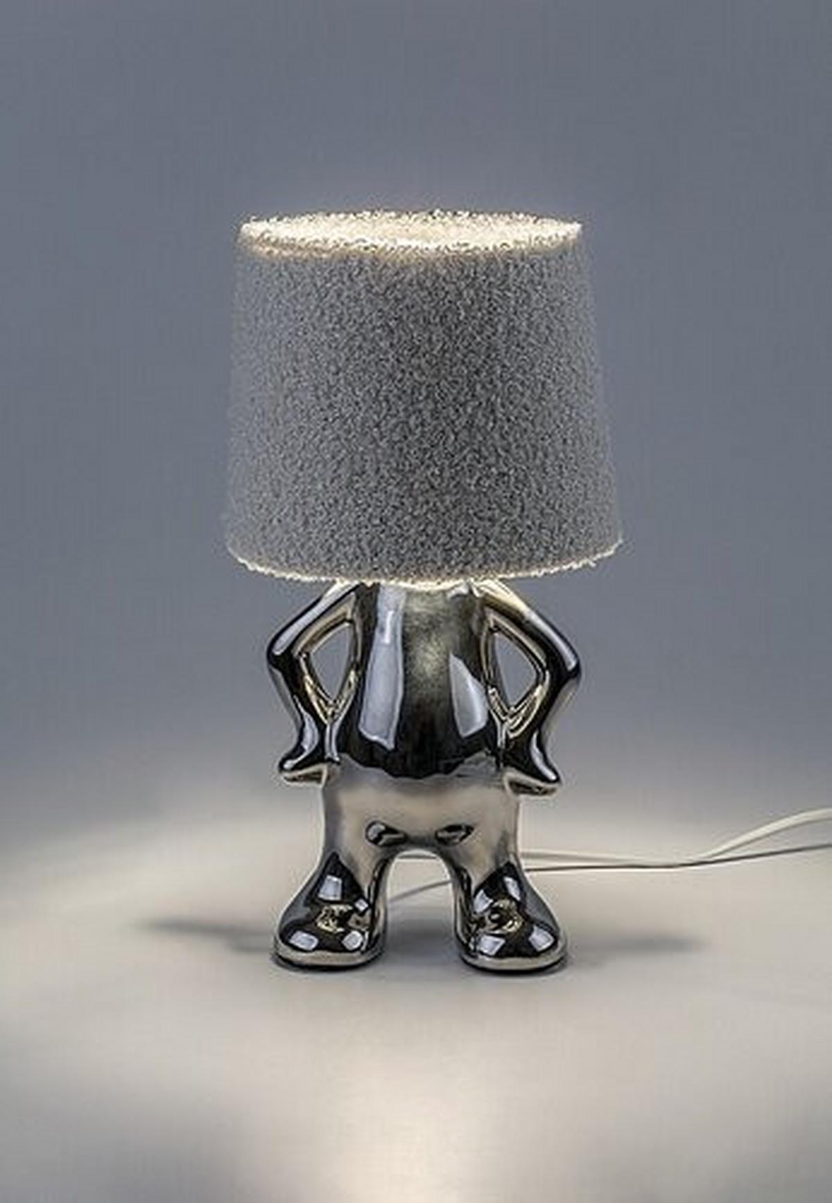 LED Asztali Lámpa Smurfy 74216 - fehér, kerámia