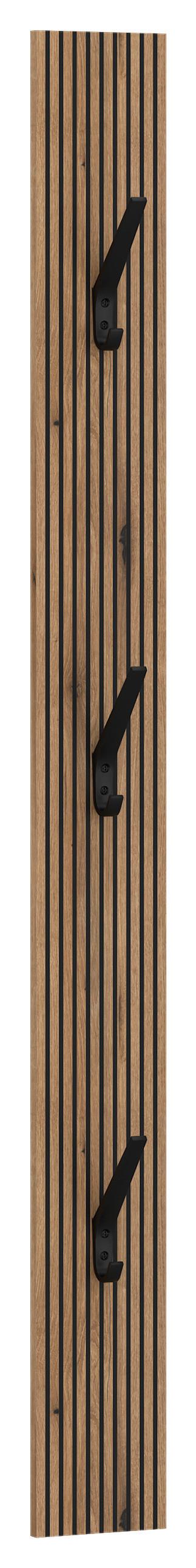 Garderobni Panel Aladin - boje hrasta, Moderno, drvni materijal (14,5/155/1,6cm) - Modern Living