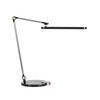 LED-SKRIVBORDSLAMPA RINK - aluminiumfärg/svart, Modern, metall/plast (37/20/40-70cm) - Mömax