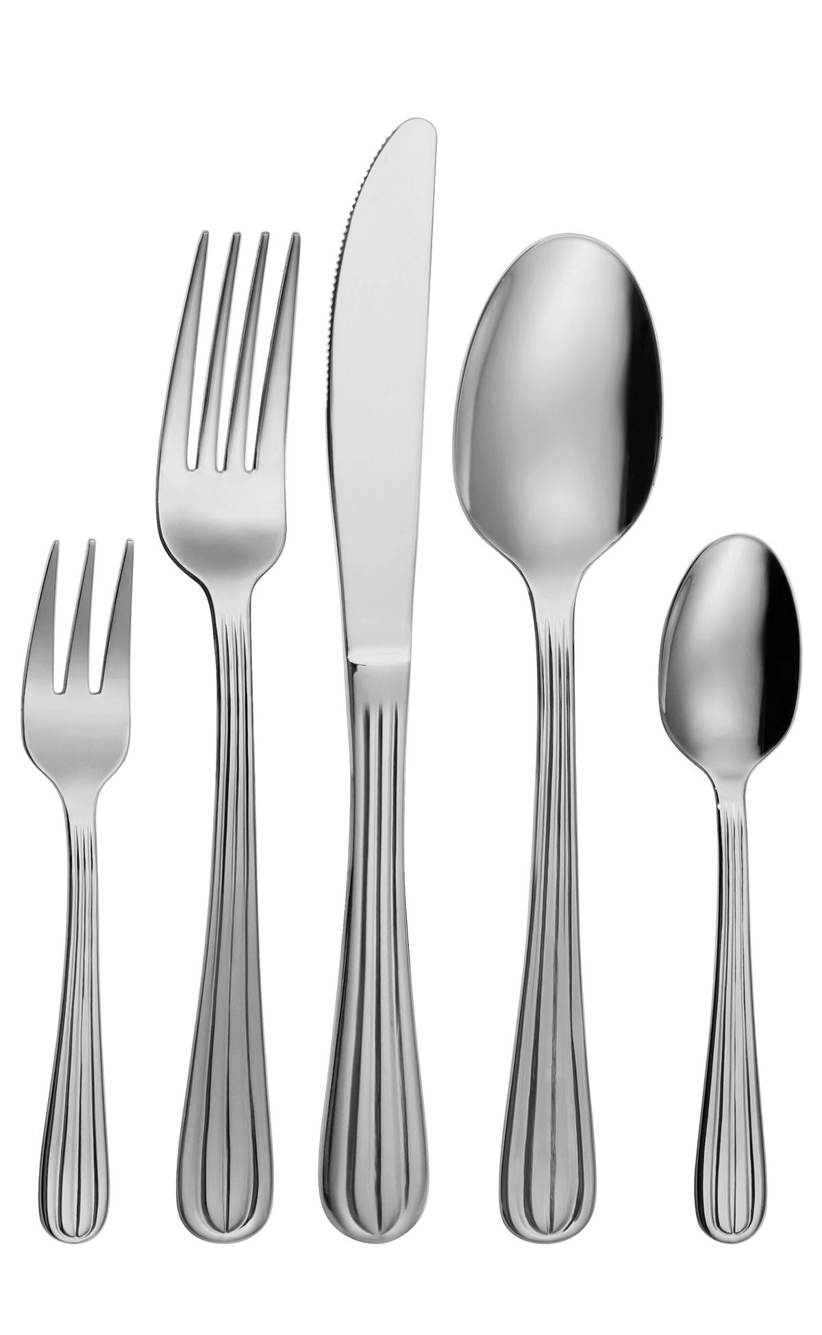 Set de tacâmuri 20/1 Rosemary - culoare inox, Romantik / Landhaus, metal - Mömax