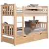 Etagenbett Holz Sammy ca. 90x200 cm - Naturfarben, MODERN, Holz (90/200cm) - MID.YOU