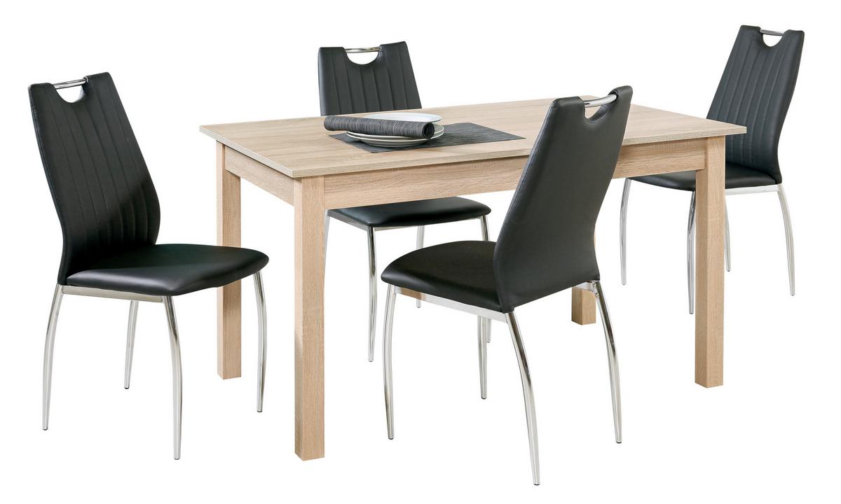 Raztegljiva Miza Coburg, Barva Hrasta, 140x80cm - hrast sonoma, Design, leseni material (140/80/76,5cm) - P & B