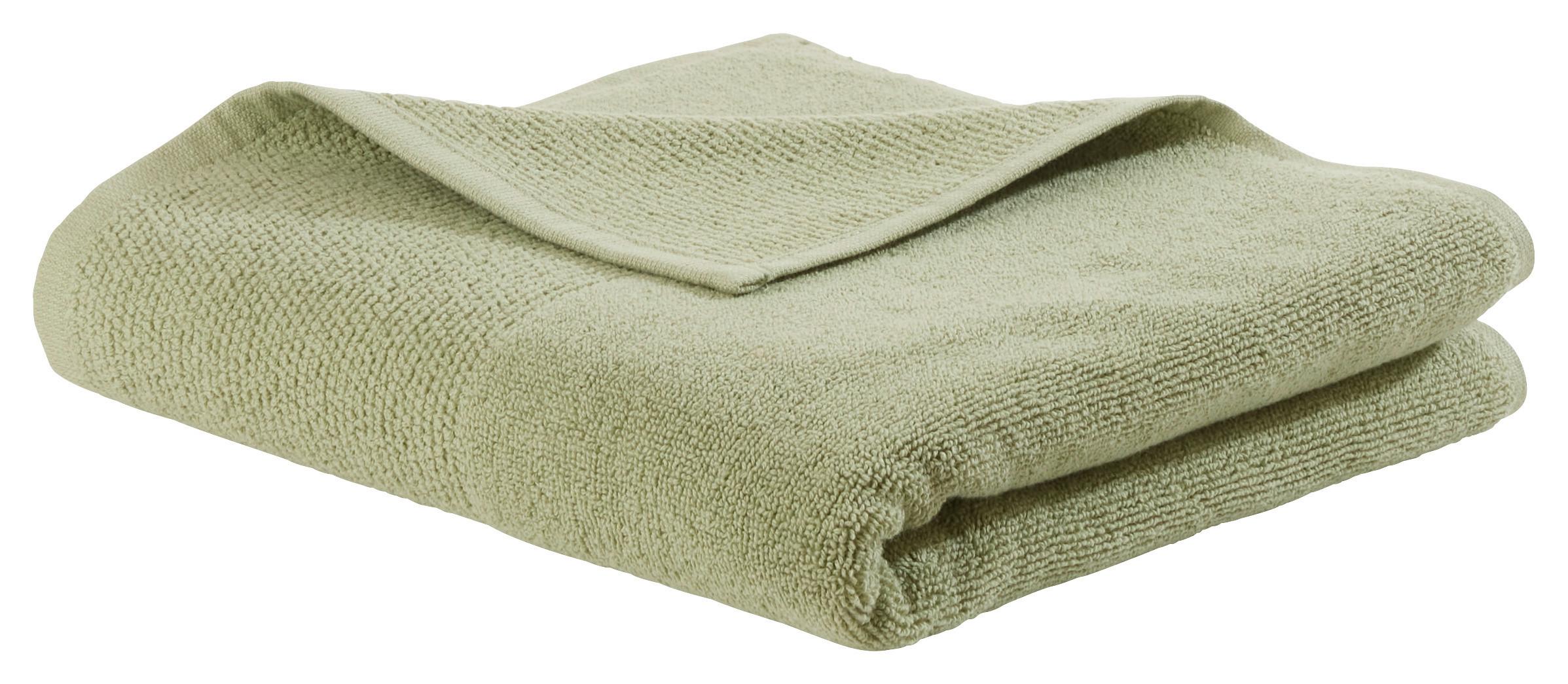Handtuch Olivia in Hellgrün ca. 50x100cm - Hellgrün, Konventionell, Textil (50/100cm) - Premium Living