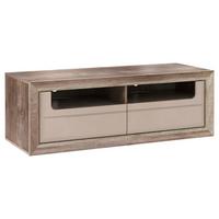 Tv-elem Tiziano - bézs/tölgyfa színű, Modern, műanyag/faalapú anyag (143,8/49,7/54,2cm)