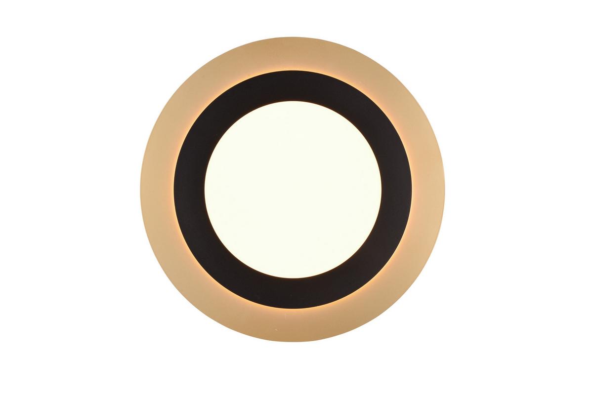 LED-Deckenleuchte Morgan Schwarz/Gold max. 42 Watt - Goldfarben/Schwarz, Basics, Metall (45/4,2cm) - Trio Leuchten
