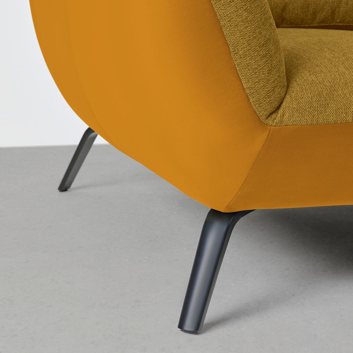 Wohnlandschaft Trendy Senfgelb - Senfgelb/Goldfarben, MODERN, Holzwerkstoff/Textil (310/93/250cm) - Premium Living
