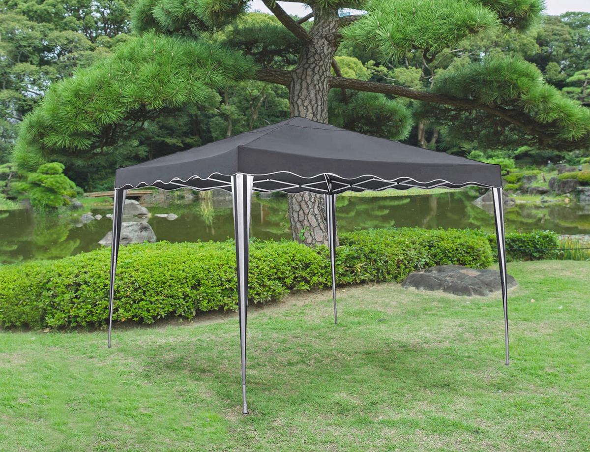 Pavillon Ganges Grau/Weiß - Basics (295/260/295cm) - Gardenson