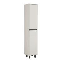 Hochschrank Sophia Kaschmir - Kaschmir/Schwarz, MODERN, Holzwerkstoff (35/190/33cm) - Mömax