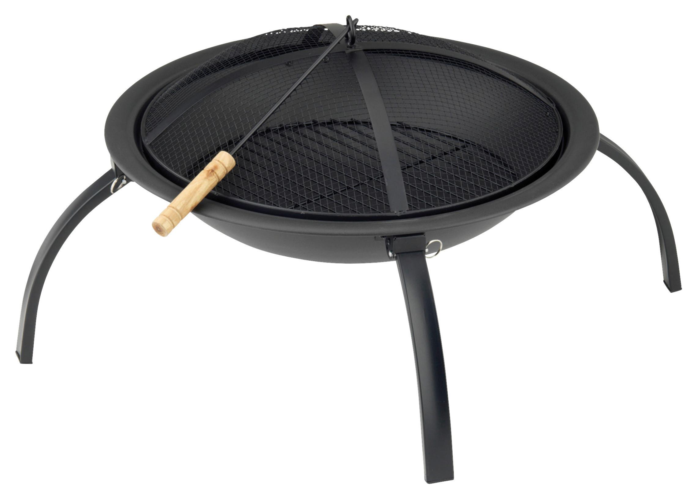 MISA PALENISKOWA FEUERSTELLE  CAPRI - czarny, Konventionell, metal (58,5/40cm)