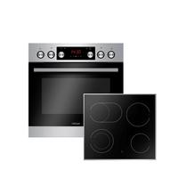 Herdset 90300 Edelstahl - Edelstahlfarben, Basics, Metall (60/59,5/56.5cm) - Mican