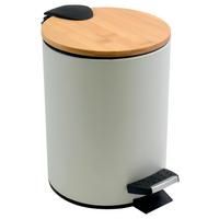 KOSZ NA ŚMIECI Z PEDAŁEM 10.20920 - biały/czarny, Konventionell, tworzywo sztuczne/metal (25,5/20,5cm) - Spirella