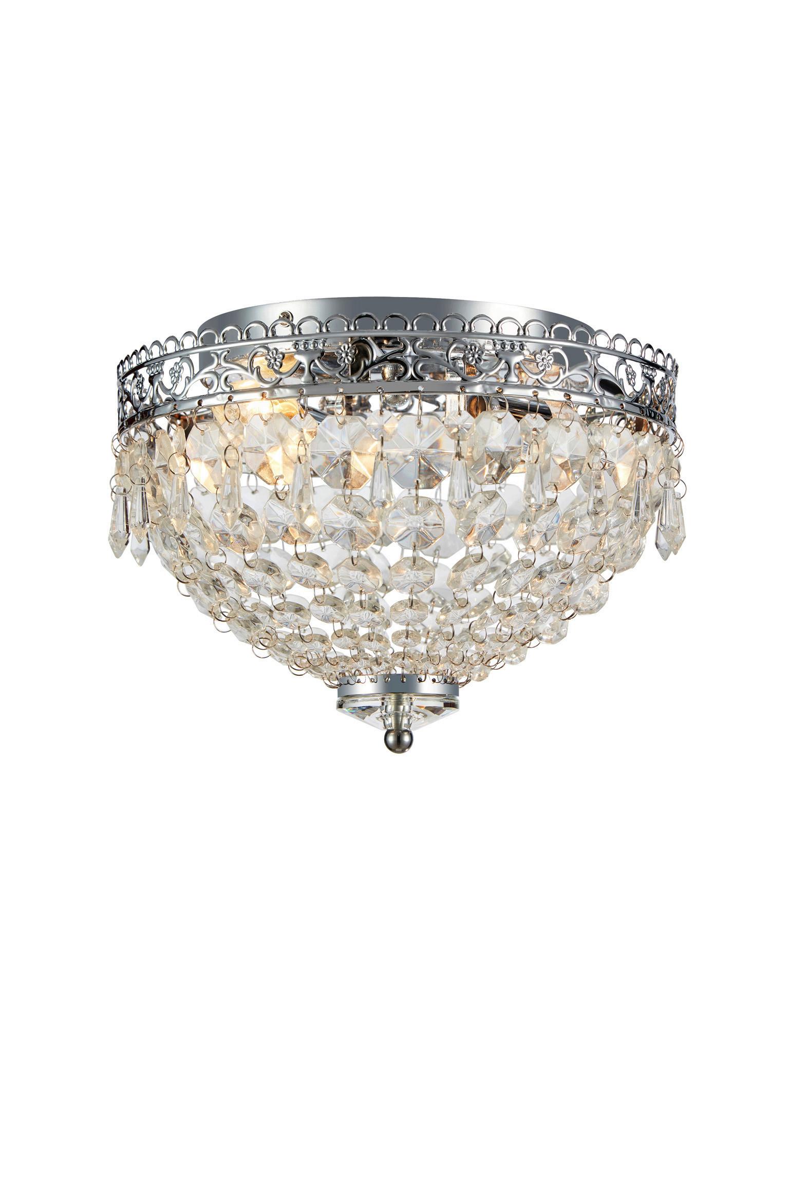 Kronleuchter Joline max. 40 Watt - Klar/Silberfarben, Basics, Glas/Metall (28/28/19cm) - Markslöjd