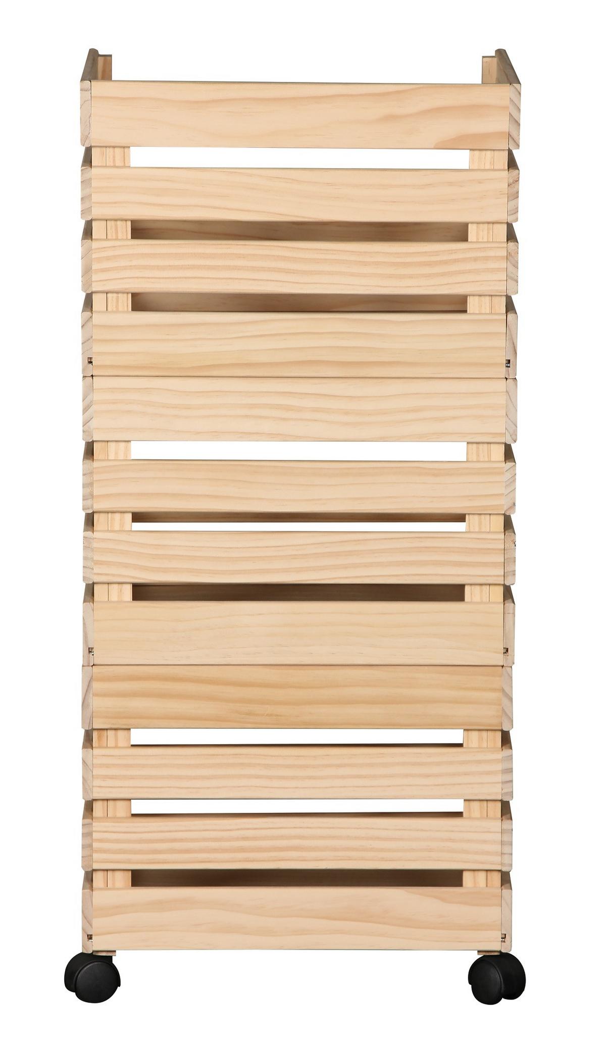 Beistellregal Malaga in Naturfarben - Schwarz/Naturfarben, Konventionell, Holz/Holzwerkstoff (37/80/30cm) - Mömax
