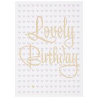 POSTKARTE GOLD - Goldfarben/Rosa, MODERN, Papier (10,5/14,8cm)