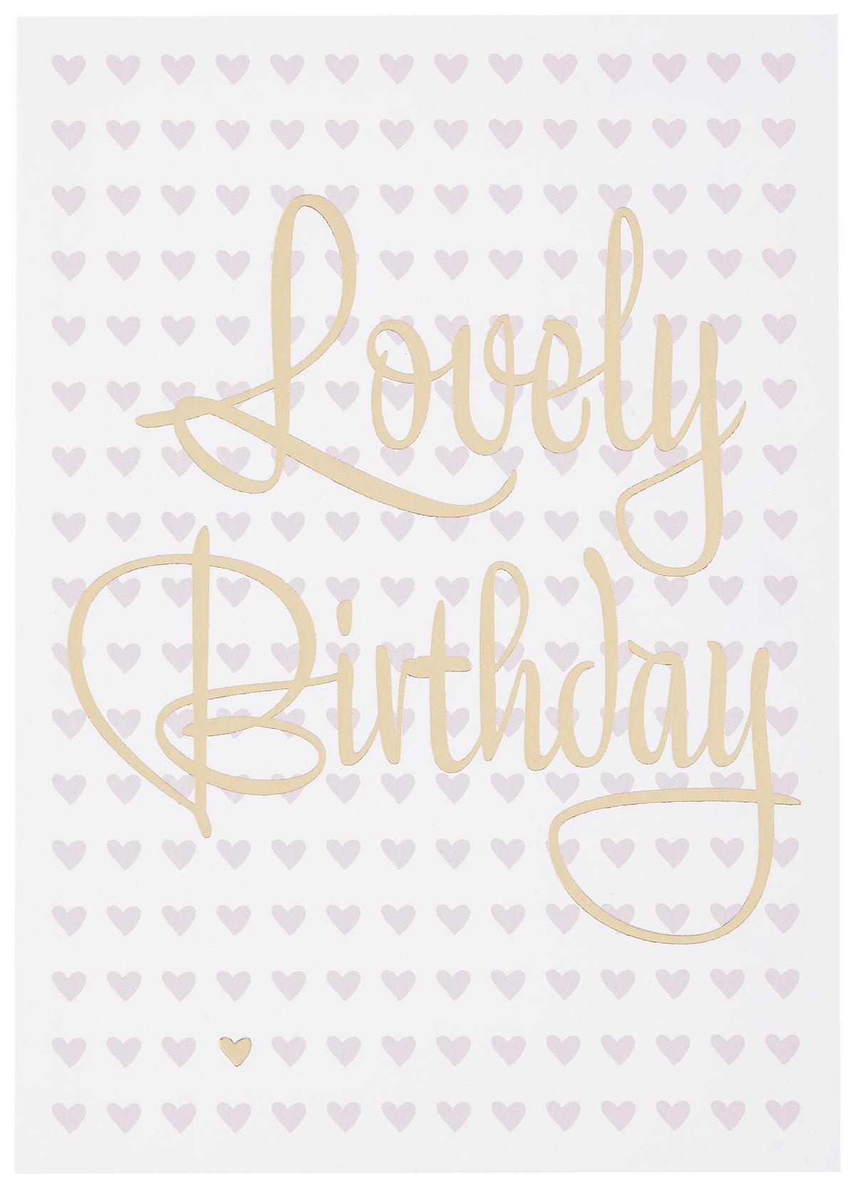 POSTKARTE GOLD - Goldfarben/Rosa, MODERN, Papier (10,5/14,8cm)