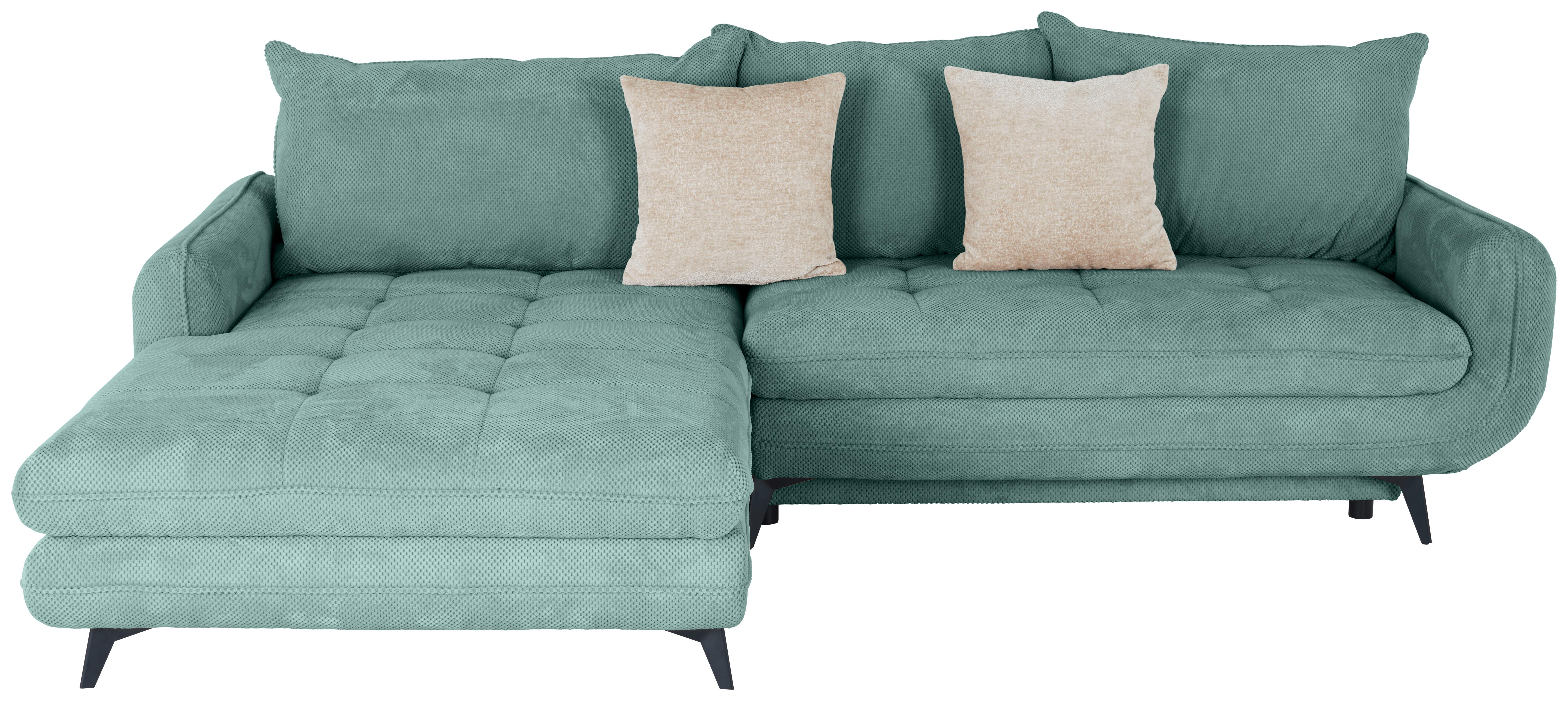 Colțar Wave - bej/turcoaz, Modern, textil (189/266cm) - Modern Living