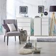 Komoda Bianco - aluminij/bela, Moderno, umetna masa/leseni material (75/95/43cm) - Mömax modern living Komoda Bianco - aluminij/bela, Moderno, umetna masa/leseni material (75/95/43cm) - Mömax modern living
