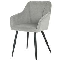 Naslanjač Caro, Siva - siva/črna, Konvencionalno, kovina/tekstil (55/82/61cm) - Nedis SmartLife