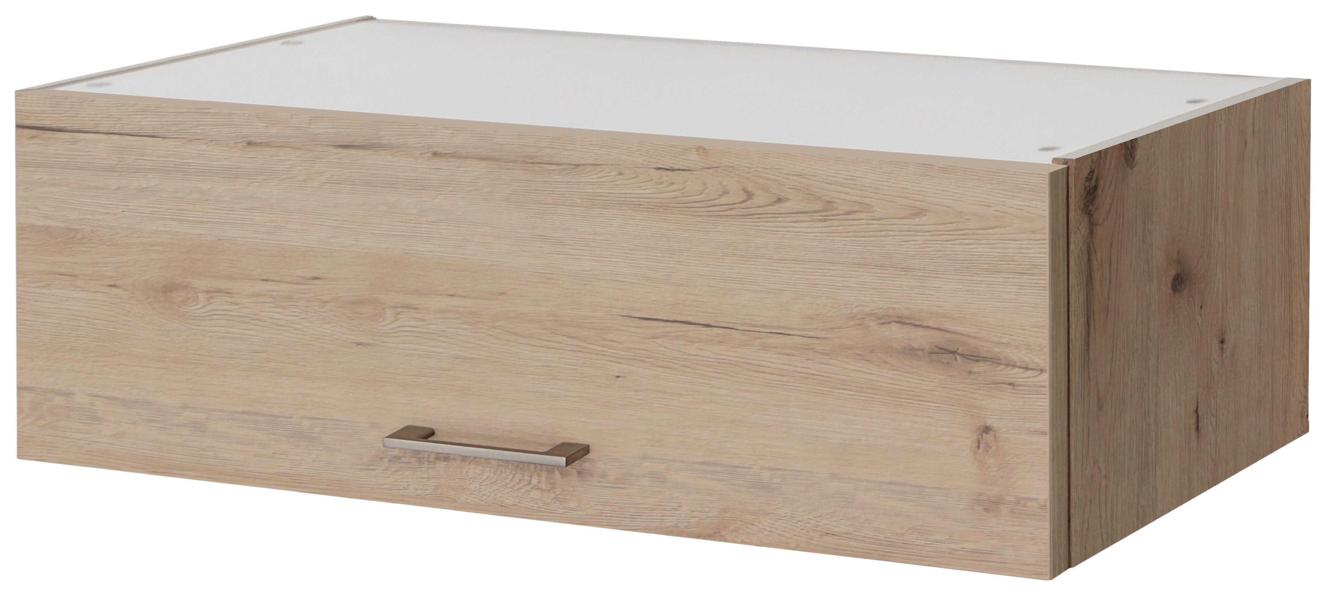 Küchenoberschrank Riva ca.100x32x32 cm Eiche San Remo - Edelstahlfarben/Eiche San Remo, KONVENTIONELL, Holzwerkstoff/Metall (100/32/32cm) - FlexWell