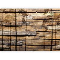 Fototapeta Shadow Of Trees, 300x210cm - bež/rjava, Trendi, tekstil (300/210cm) - artgeist