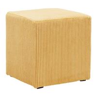 Hocker Bali Cord in Senfgelb - Senfgelb, MODERN, Textil (45/42/45cm) - Based