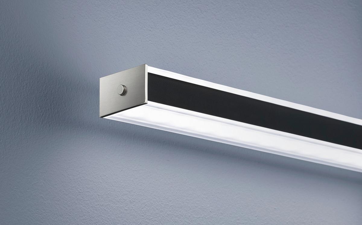 LED-Hängeleuchte in Nickelfarben max. 15 Watt - Schwarz/Nickelfarben, Design, Metall (115/7/90cm) - Fischer & Honsel