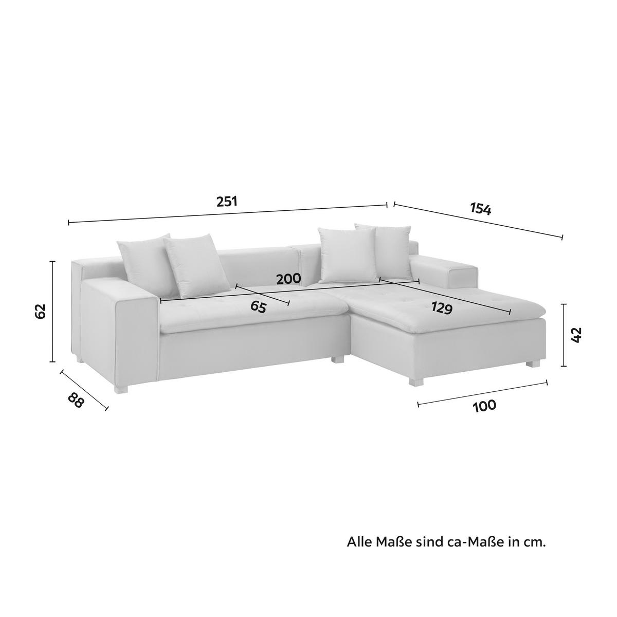 Coltar AVA - gri deschis, Modern, lemn/textil (251/62/154cm) - Bessagi Home