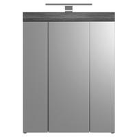 Spiegelschrank Scout ca. 60x79 cm Anthrazit/Weiß - Weiß Hochglanz, MODERN, Holzwerkstoff (60/79/18cm) - MID.YOU