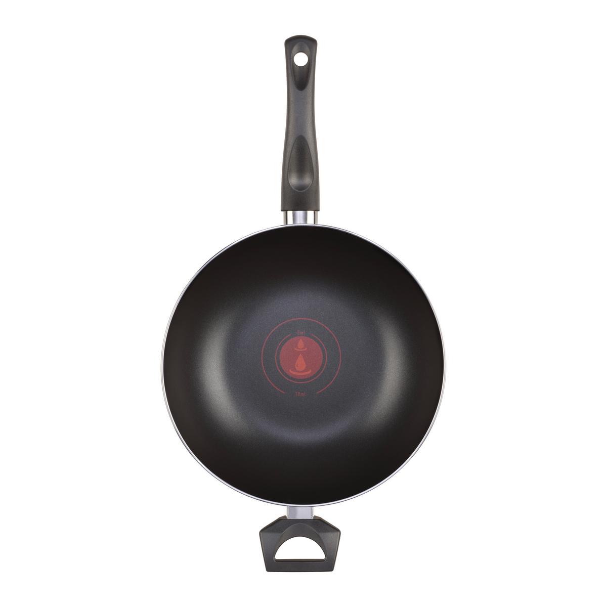Wok Ronny - fekete/szürke, Konventionell, fém (28/8cm) - Based