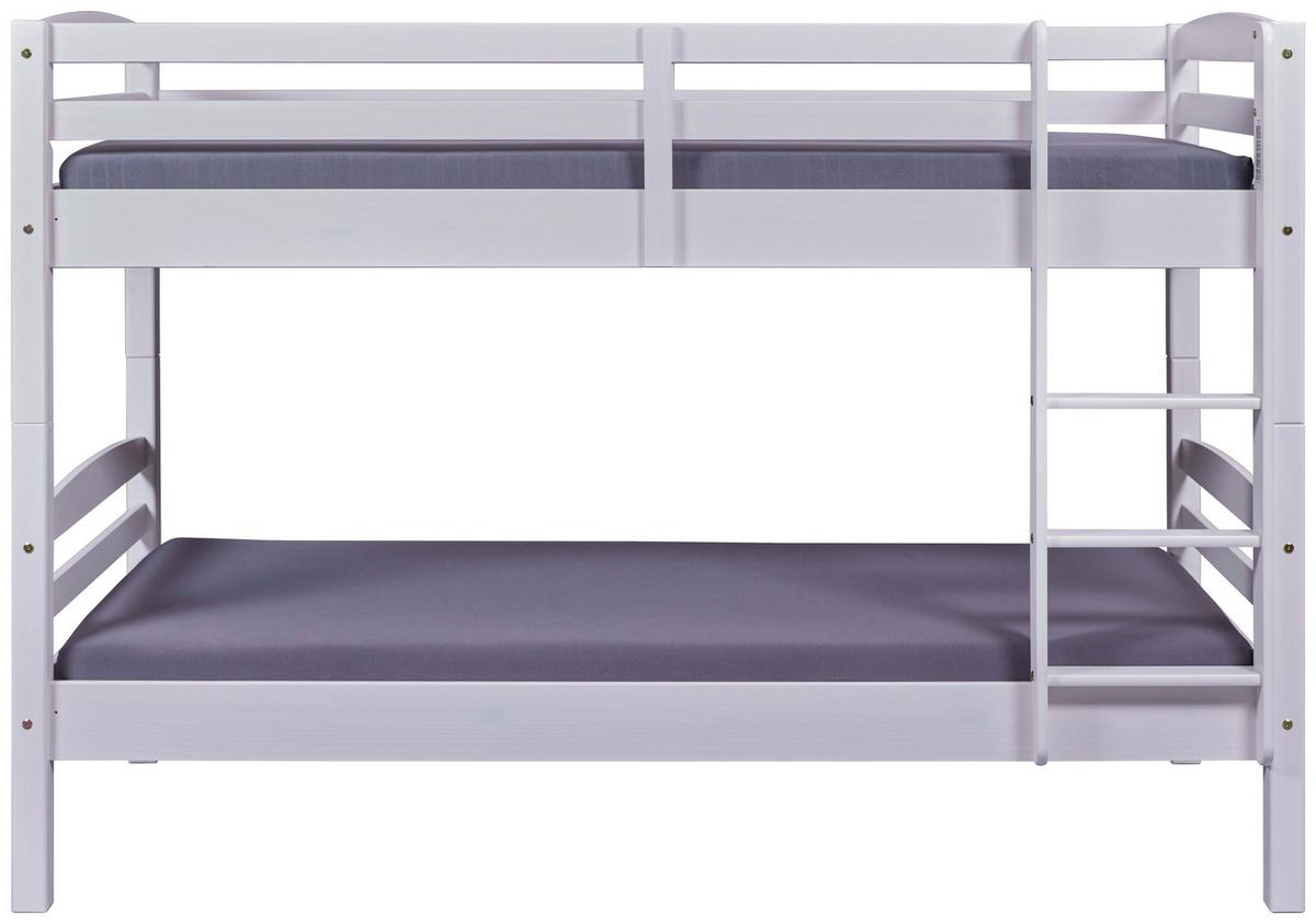 Etagenbett Holz Annika ca. 90x200 cm Weiß - Weiß, KONVENTIONELL, Holz (90/200cm) - Livetastic