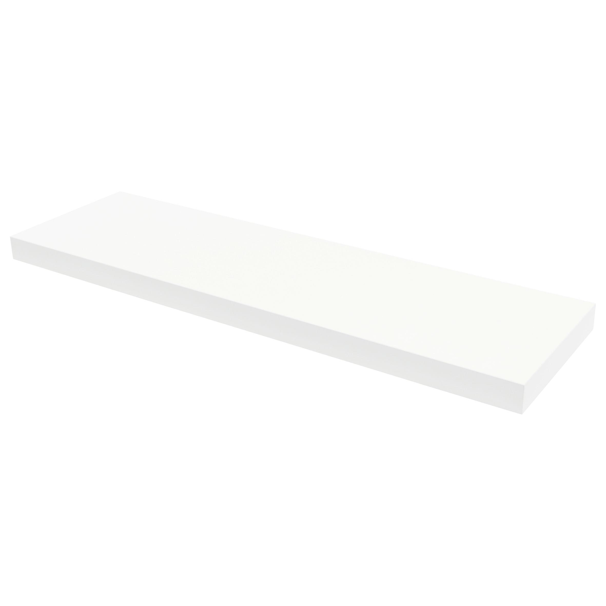 Poliță de perete ANJA -SB- - alb, Modern, material pe bază de lemn (80/3,8/23,5cm) - Modern Living